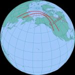 globe with missile track