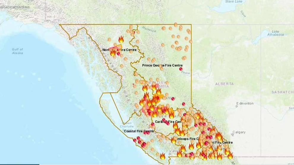 wild fires in BC