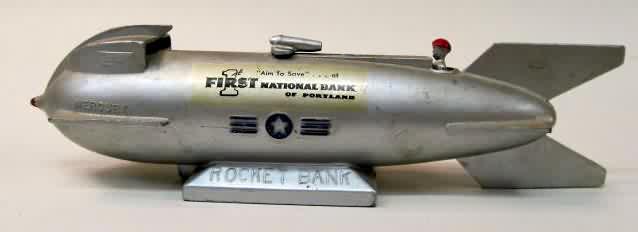 Duro rocket ship money bank